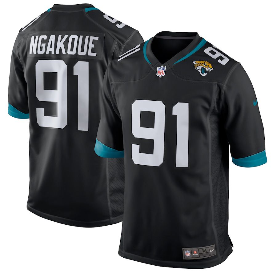 Men Jacksonville Jaguars 91 Yannick Ngakoue Nike Black New Game NFL Jersey